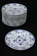 Royal Copenhagen, musselmalet helblond 12 tallerkner nr.108612