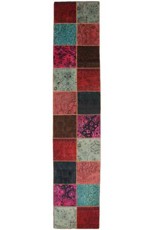 Patchwork løber, 415x85 cm.