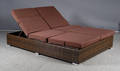Solvogn til 2 - Model Phi Phi Beach lux - I brun polyrattan