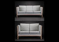 Dansk møbelproducent. Tre-pers. sofa samt to-pers. sofa 2
