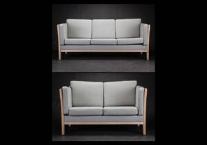 Dansk møbelproducent. Tre-pers. sofa samt to-pers. sofa 2
