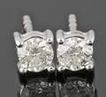 14K diamond earrings approx. 0.50ct 2