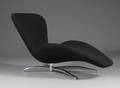 Hvilestol, model HE008C sort