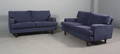 Dansk Møbelprocucent Par topers. sofaer i blå kanvas 2
