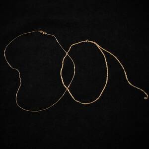 Kedjor, 18k guld. Längd 40cm