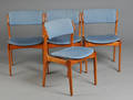 Erik Buch 1923-1972. Sæt på fire stole af teak 4