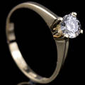 Solitaire ring ca. 0.50 ct.