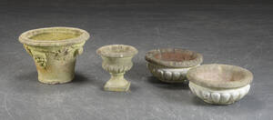 Fire havekrukker af støbt materiel 4