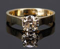 Diamant solitairering, ca. 0.82 ct.