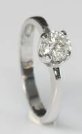 Solitairering, ca. 0.72 ct.