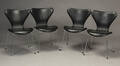 Arne Jacobsen, 7er stole, sort skind 4 Denne vare er sat til omsalg under nyt varenummer 4499425