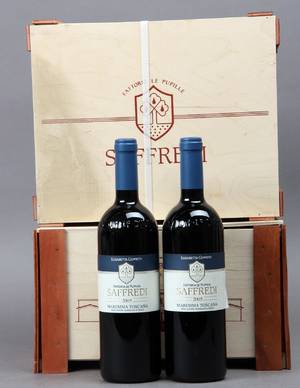 12 flasker Saffredi, 2005, IGT Maremma Toscana Rosso.   12