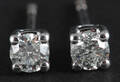 Earrings in 14k  with brilliant cut diamonds 0.45 ct