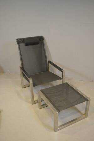 Trädgårdsstol med pall, Ninix Royal Botania