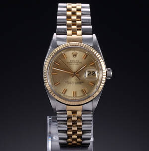 Rolex Datejust. Vintage herreur i 18 kt. guld og stål, ca. 1971 Denne vare er sat til omsalg under nyt varenummer 4356585
