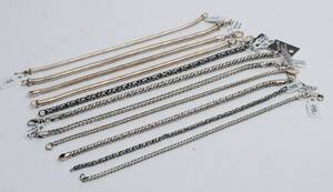 Samling på 11 armlænker af sterling sølv 11