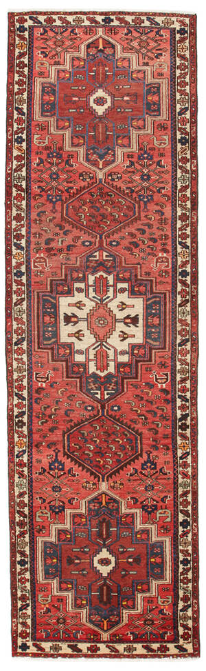 Handknuten persisk gallerimatta, Zanjan 300 x 84 cm