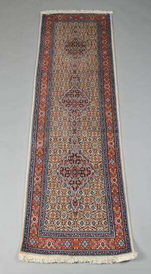 Persisk Moud løber, 245 x 73 cm.
