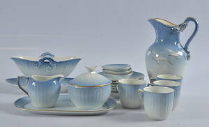 KAFFESERVISDELAR, 18 delar, BingGröndahl, Danmark.