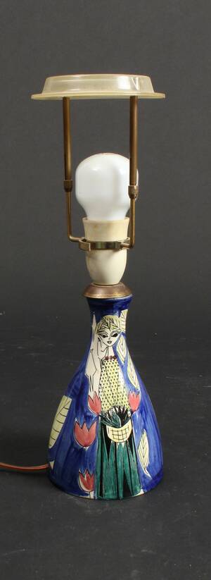 Stavangerflint. Bordlampe