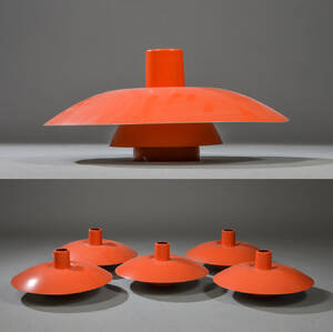 Poul Henningsen. Fem PH 43 pendler. 5