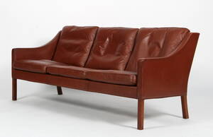 Børge Mogensen. Tre-personers sofa, model 2209.