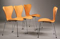 Arne Jacobsen 1902-1971. Et sæt på fire Syveren stole, model 3207 4