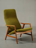 Alf Svensson  Højrygget hvilestol i teak