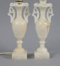 Bordslampor, alabaster, 1 par