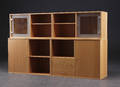 Dansk møbelproducent. Fire reolskabsmoduler - Bøgefiner. 4