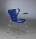 Arne Jacobsen. Syveren Armstol, model 3207 Denne vare er sat til omsalg under nyt varenummer 4599198