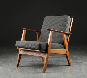 Lænestol af teak og eg, 1950erne