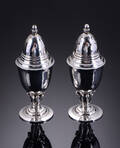 Georg Jensen. Salt-  pepperbøsse af sterlingsølv, dussin nr. 180 2