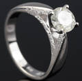 Solitaire ring ca. 1.10 ct.