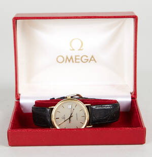 Klocka, Omega Seamaster, guld