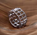Loris. Fransk brillantring af 18 kt. hvidguld, i alt ca. 0.50 ct