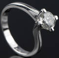Solitaire ring ca. 1.13 ct.