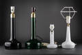 Holmegaard  Le Klint. Fire bordlamper af glas 4
