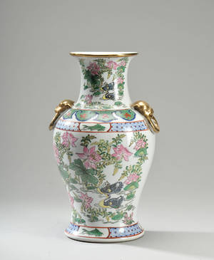 Kinesisk vase af porcelæn