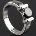 Solitaire ring ca. 1.23 ct.