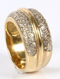 Diamantring, 18 kt guld, ca. 0.56 ct