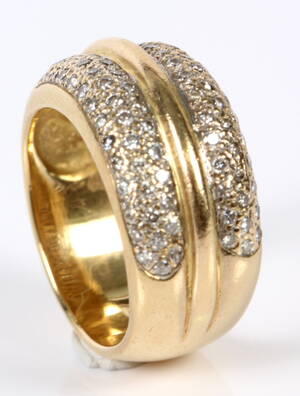 Diamantring, 18 kt guld, ca. 0.56 ct