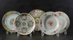 Tallrikar Kina 1700-1800-tal 5 st 5