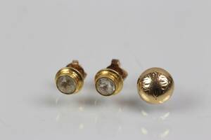 ÖRHÄNGEN, 2 1 st, guld, 18 k, ca 2,4 g
