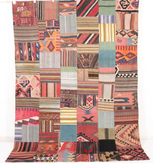 Persisk Patchwork kelim, 300x218 cm.
