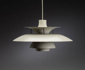 Poul Henningsen. PH5 pendel, hvidlakeret. 