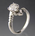 Solitaire ring ca. 1.06 ct.