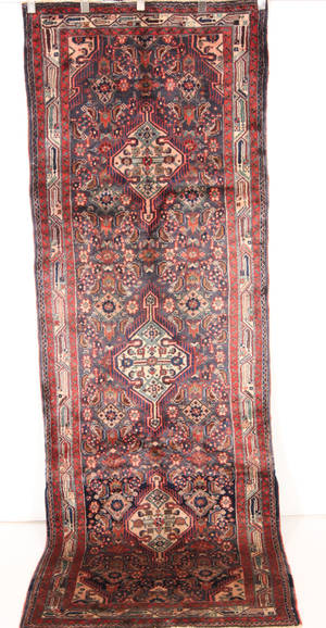 Persisk Hamadan tæppe, 300x110 cm.