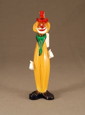 MURANO FIGURIN CLOWN, HÖ 27,5 CM