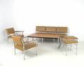 Lounge Suite der 1960er Jahre, Sessel  Hocker  Coffee Table 8